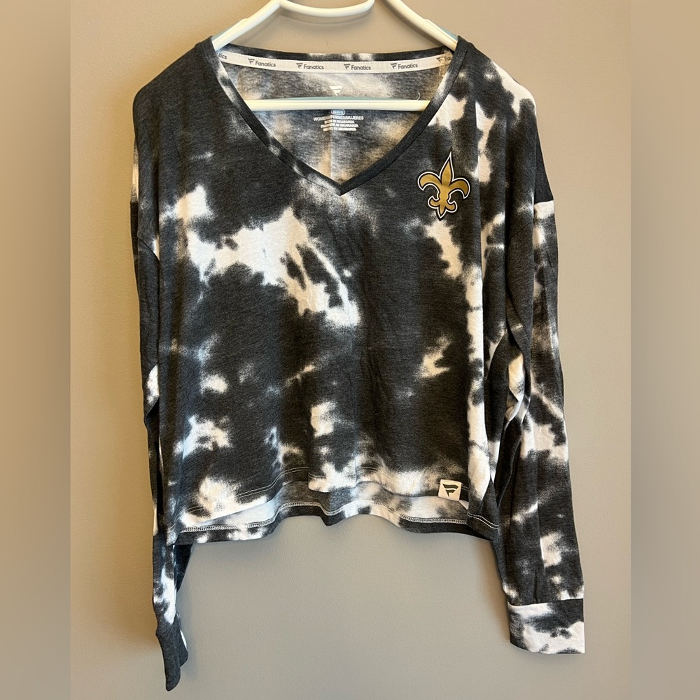 Tie dye New Orleans Saints Crop top